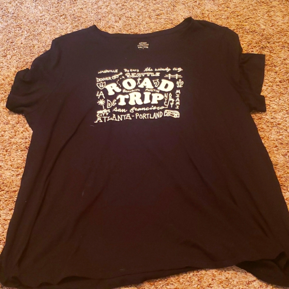EUC Black Old Navy Short Sleeve Shirt Size XXL